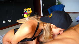 OneNymphoLatina ЖАСАЙТ ГЛУБОКИЙ МИНЕТ бирине өз поклонников жана заглатывает кыктын мүчөсү ош ГОРЛО