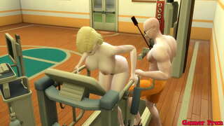 Извращенный Оғозебӣ Роши Тренирует Бульму ва Дорои 18 Зебо Горячих Зан