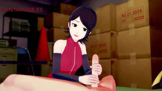 Boruto Hentai -- Sarada, Idiotule, e de rahat, titjoob și este Futut de Boruto