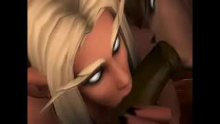 Хатын-кыз-төнге Эльф Хатын-дреней берсе сосущего эшлиләр Орка.