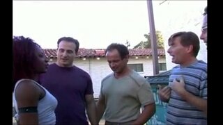 σέξι ebony interacial blowbang