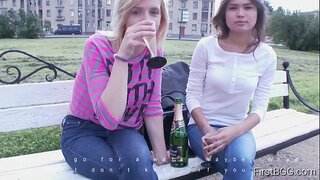 FirstBGG.com -  Jane Fox &amp;amp; Bella Donna -  Threesome With All Natural Girls